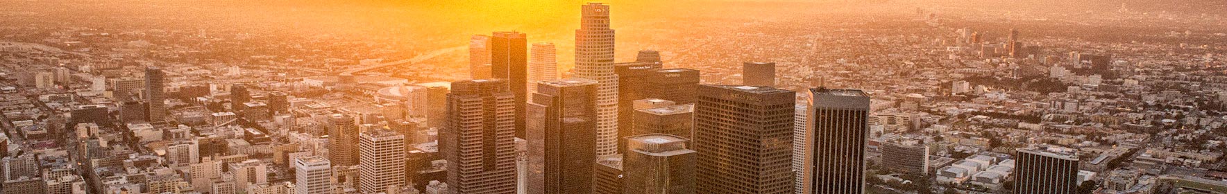 Image of Downtown Los Angeles at sunset